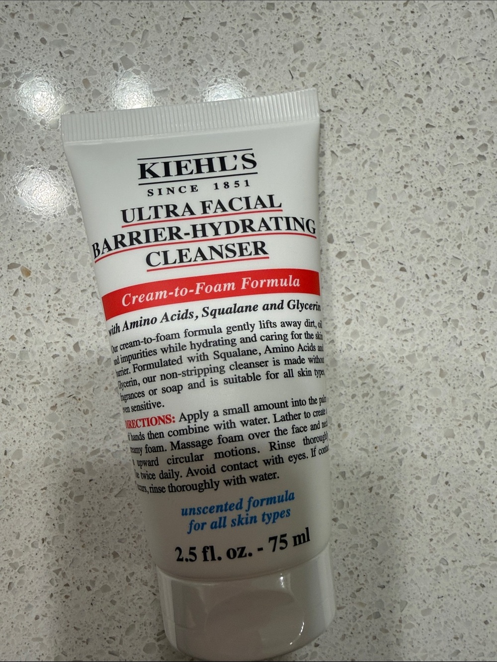 Kiehl's Ultra Facial Barrier-Hydrating Cleanser - 75ml